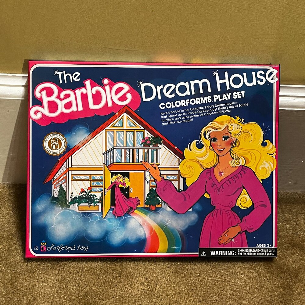 The Barbie Dream House Colorforms Play Set, Colorforms Classics Retro Replay Ed